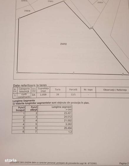 Anl Parc,intravilan,1049mp - 2