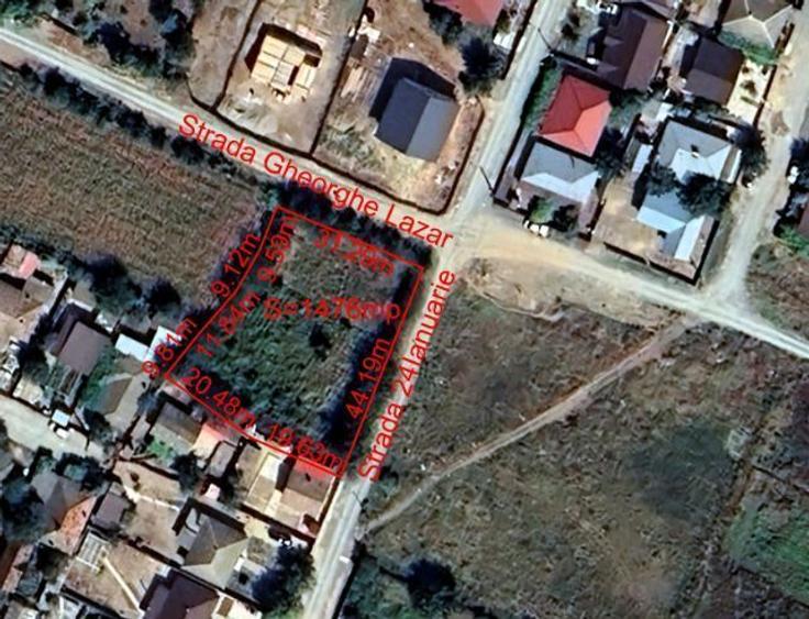 Teren intravilan FETESTI - GARA (cartier Colonisti) - 1476 mp - 1