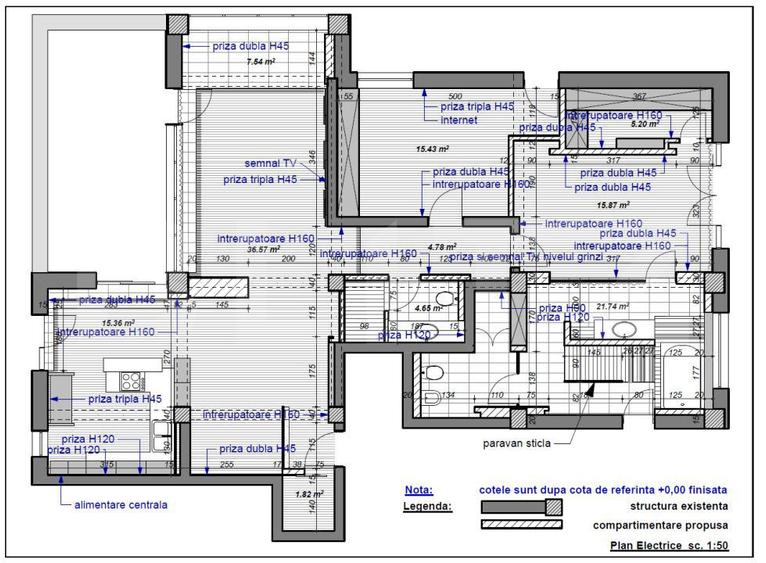 Apartament - PentHouse -3 camere 180 mp. Central - 1