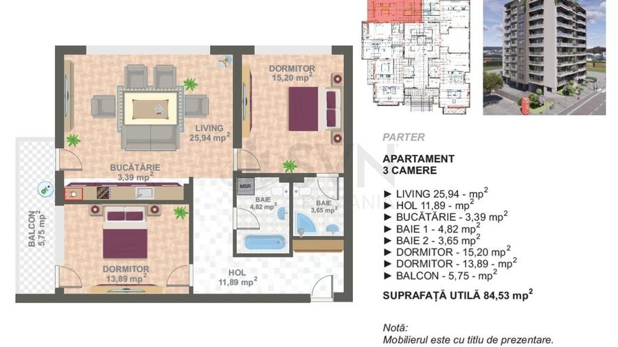 REA1024202 Dezvoltator Marriott 3 Camere Imobil Nou - 2