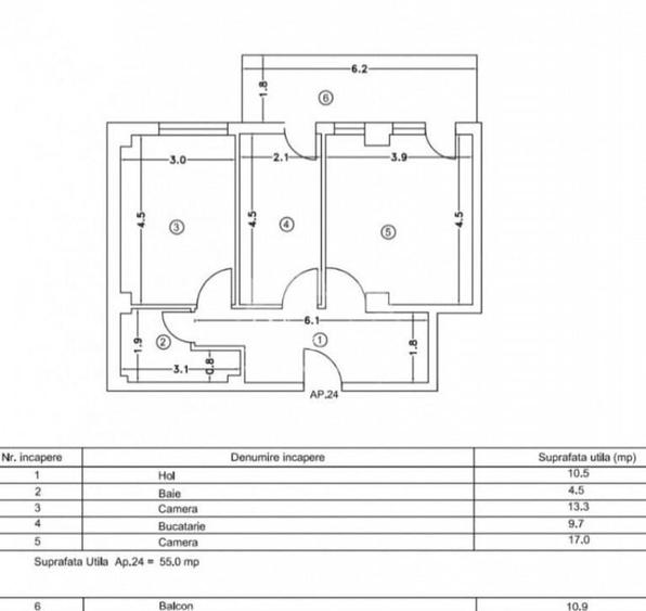 Apartament cu 2 camere, la doar 80 m de plaja Mamaia No - 8