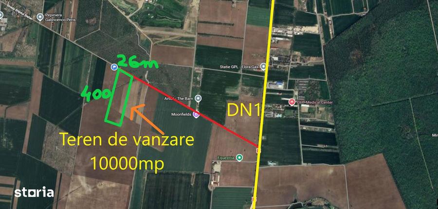 Ocazie- Teren Intravilan de Vanzare- Peris Snagov- Doar 9 euro/mp - 1