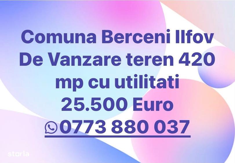 Vand teren - 25.500 Euro - Comuna Berceni Ilfov - 1