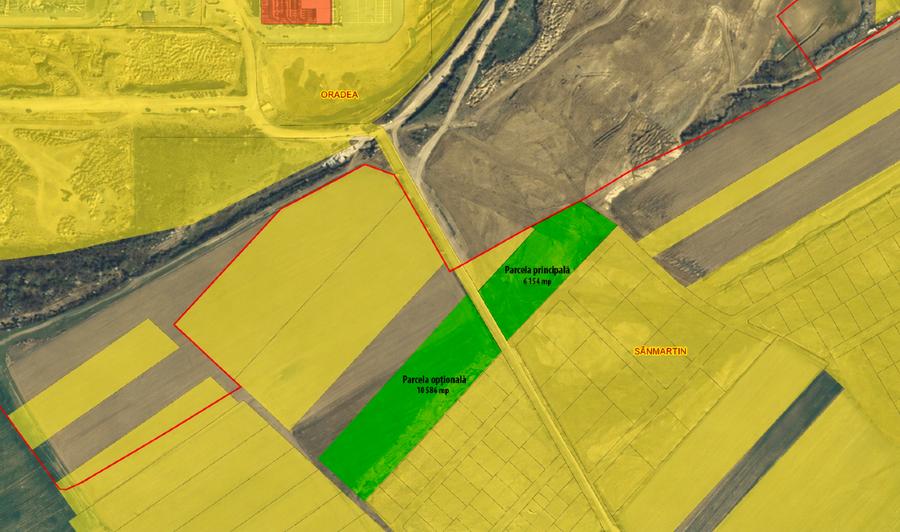 Teren agricol extravilan de 6154 mp, în Sânmartin