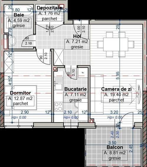 Ansamblu rezidential deosebit, 2 camere, decomandat - 4