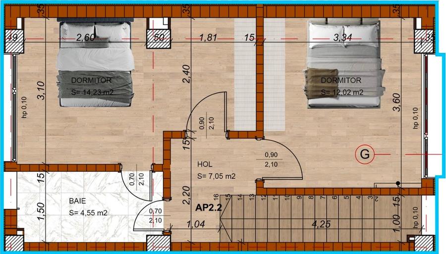 Apartament 3 camere in Domenii Residence - 9