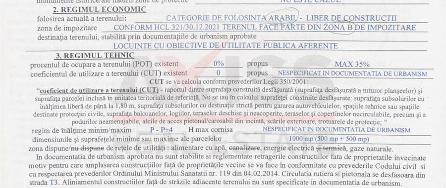 Teren 1000 mp intravilan, utilitati, P+4E, zona canal – Mamaia Nord - 3