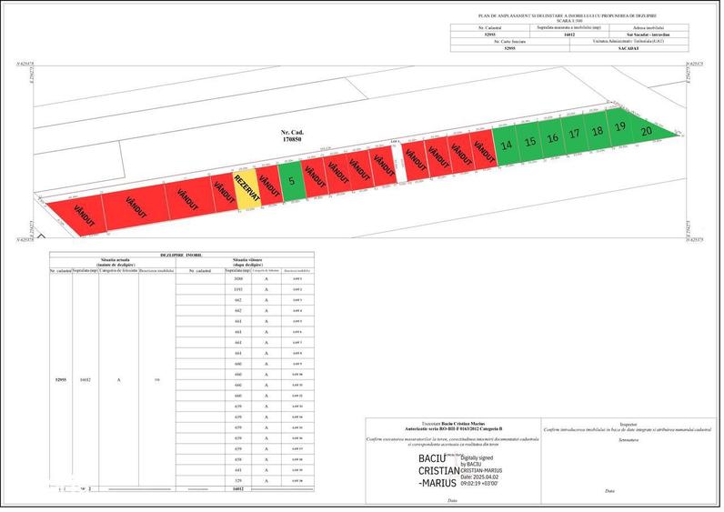 Teren intravilan cu destinatia de constructie locuinte, Sacadat-13900e - 1