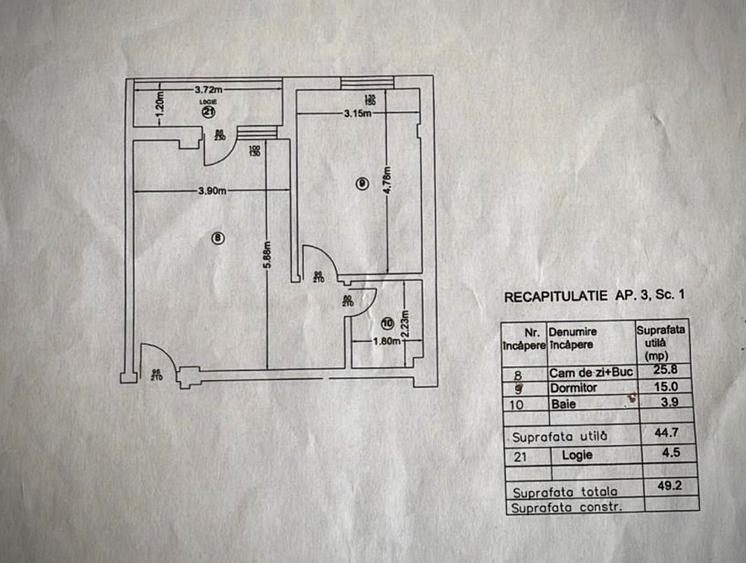 Apartament mobilat intr-o zona linistita si usor accesibila - 1