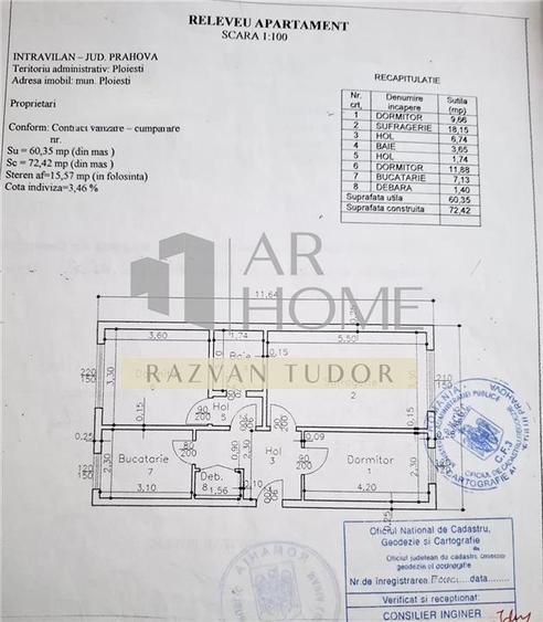 Apartament 3 camere , renovat , utilat , zona sud , Ploiesti - 8