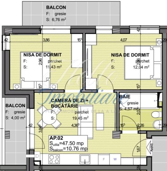 Apartament cu 3 camere semidecomandat în Apahida