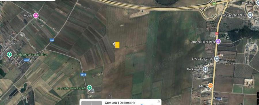 Proprietar vand teren in com. 1 Decembrie - 1