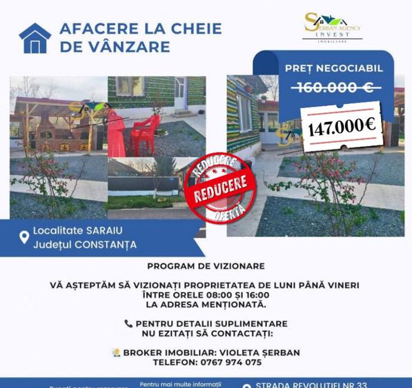 Afacere la cheie de vanzare in Saraiu - 13
