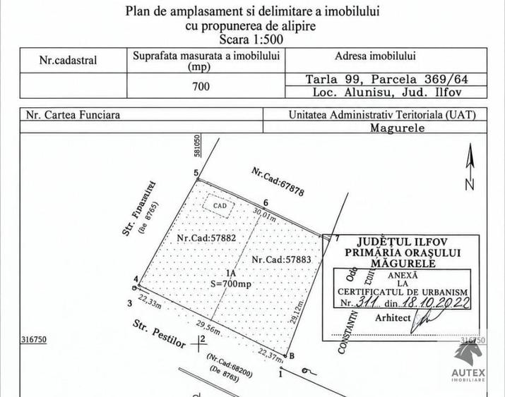 Teren intravilan în Central