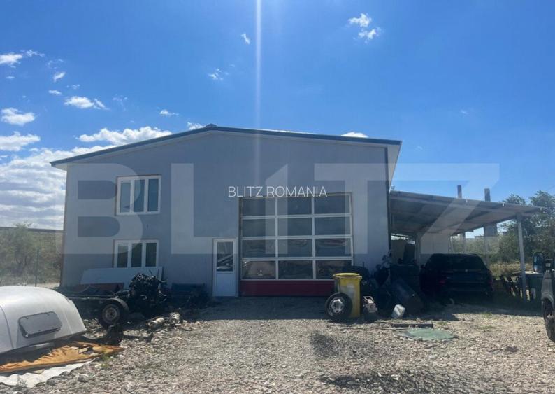 Teren 5000 mp cu hala de 280 mp in Isalnita, cu deschidere l Teren 5000 mp cu hala de 280 mp in Isalnita, cu deschidere l