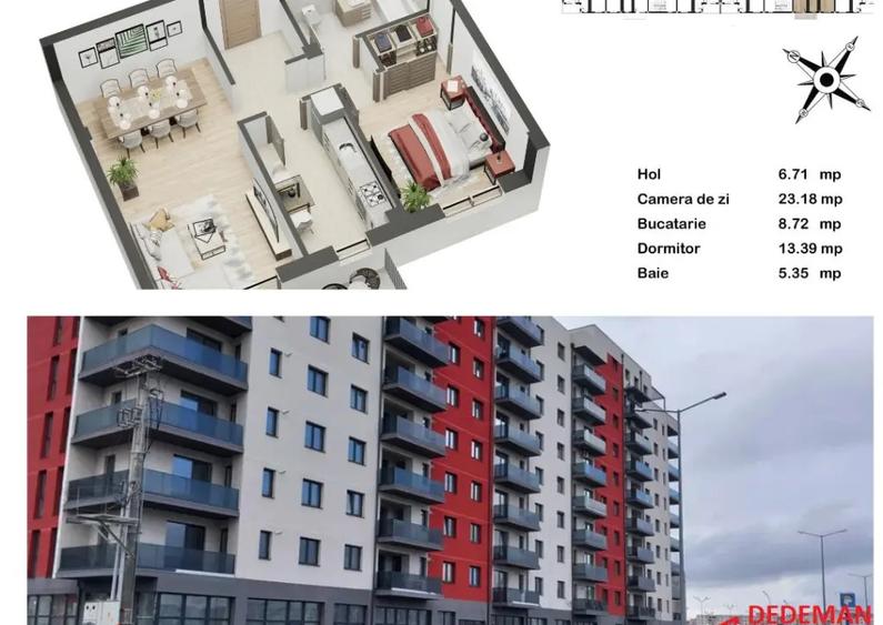 Zona Avantgarden-Doamna Stanca 2 camere oferit de Proprietar - 9