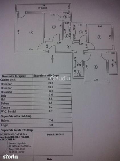 Apartament 3 Camere / 2 bai Braila
