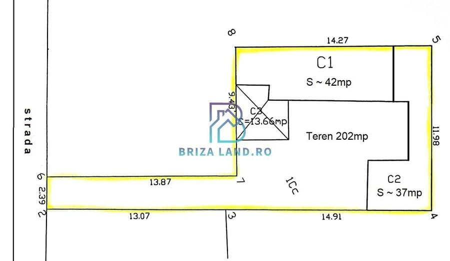 Sos. Chitilei, Amintirii, casa Sp+P, sup. 113mp, 2 camere teren 202mp - 18