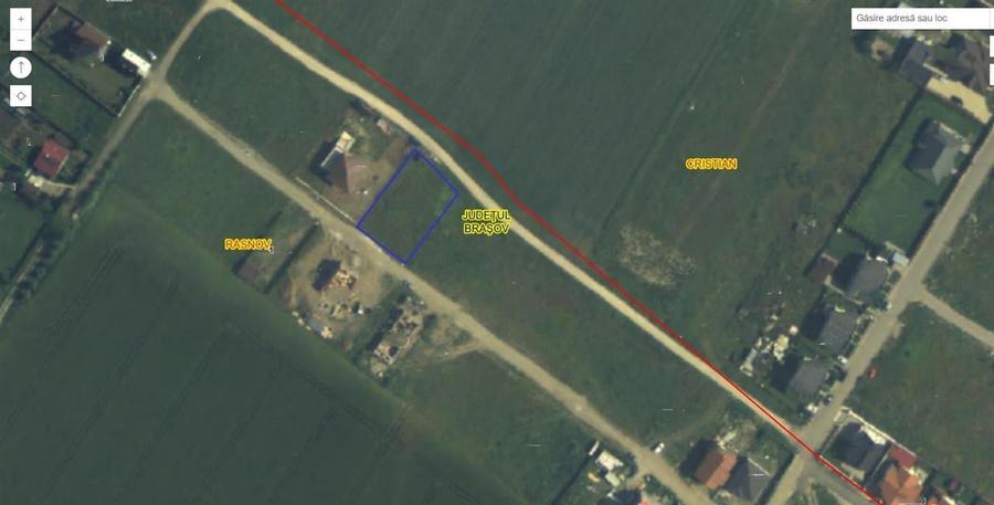 Teren intravilan granita Rasnov Cristian 890 mp - 1
