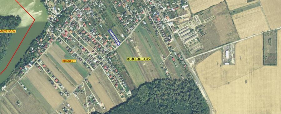 Teren Construcții intravilan de 1730 mp, în Brănești