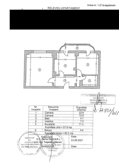 Apartament cu 2 camere decomandat, mobilat în Calea Călărașilor