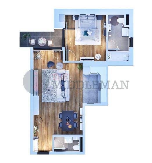 Apartament cu 2 camere langa  Piata Obor- Mall Veranda - 1