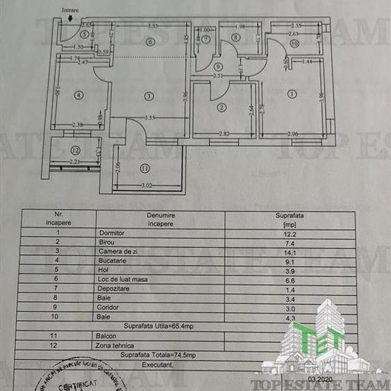 Apartament 3 camere cu loc de parcare si boxa de vanzare in zona Laminorului Buc - 8