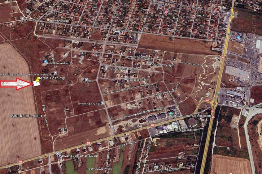 Teren intravilan 1.237 mp – Constanța, Deschidere la 2 străzi - 2