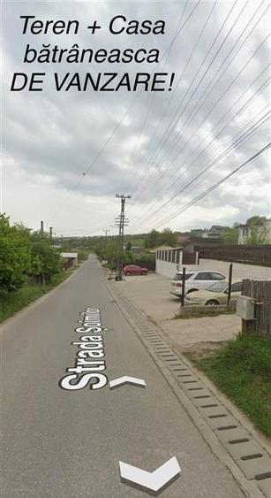 Breazu  Rediu TEREN 1145mp cu casa Batraneasca la asfalt cu utilitati - 2
