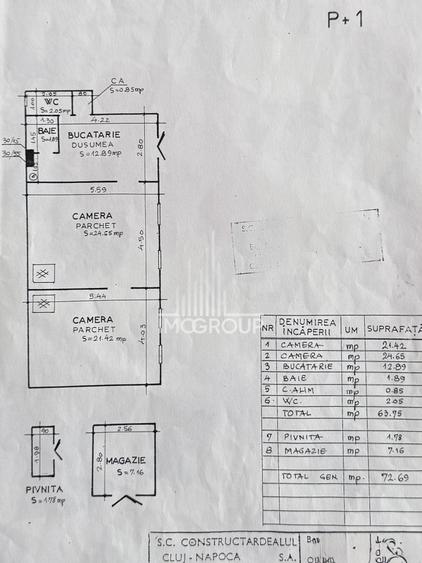 Apartament cu 2 camere | Zona Ultracentrală | Parcare | Etaj 1 | Pod | Pivniță - 7