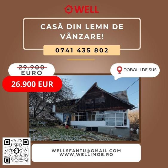 Casă din lemn de vânzare în Dobolii de Sus! - 10