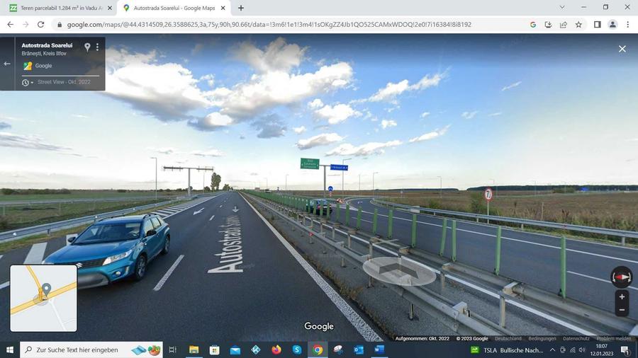 Teren deosebit 1.284 m2 Branesti/Vadu Anei cu acces rapid din A2 - 2