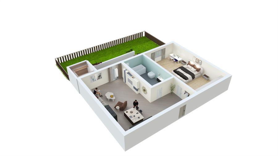 Apartament 2 camere, 39.81 mp + grădină 45 mp | Direct dezvoltator - 1