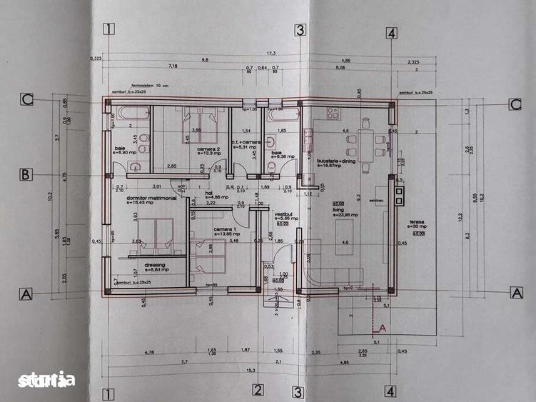 Casă cu 4 camere cu Teren 526 Mp în Recea