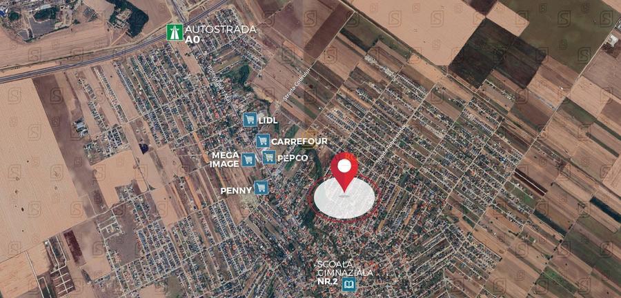 Teren intravilan 438 mp, Str. Lacramioarei - Comuna Berceni - 2