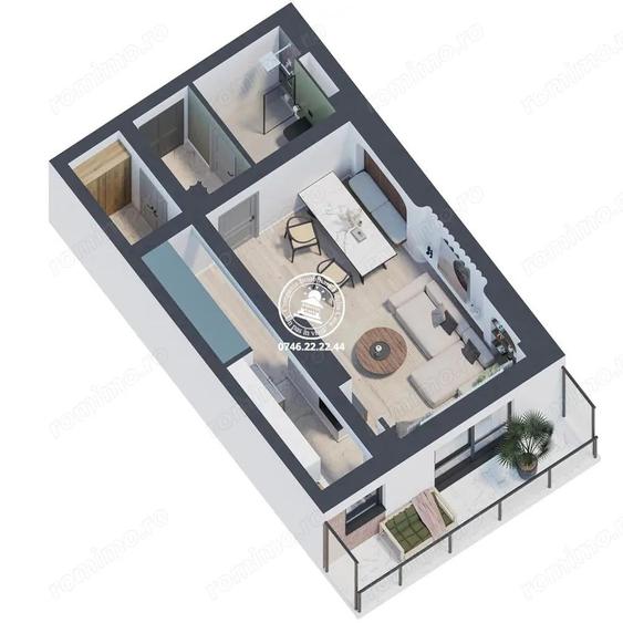 Apartament Nou 1 camere de vanzare Galata, - 2