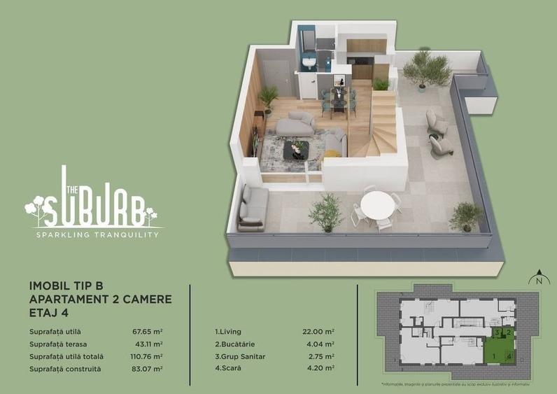 Duplex 2 camere The Suburb Buftea - 11