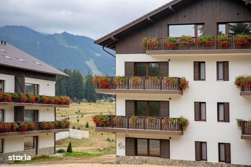 Apartament cu 2 camere, mobilat în Poiana Brașov