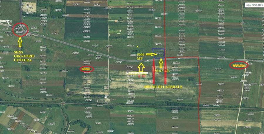 Teren extravilan pe E70 - 1