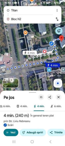 Garsonieră 4 min metrou Titan, Mega Image la scară, mobilată - 8