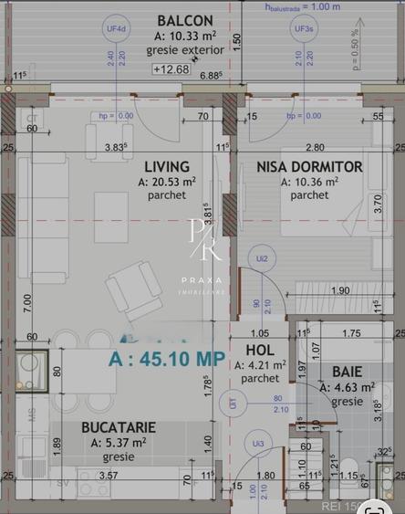 Apartament 2 Camere, LUX, 45 mp, lift, garaj, panoramic, zona Eroilor! - 8