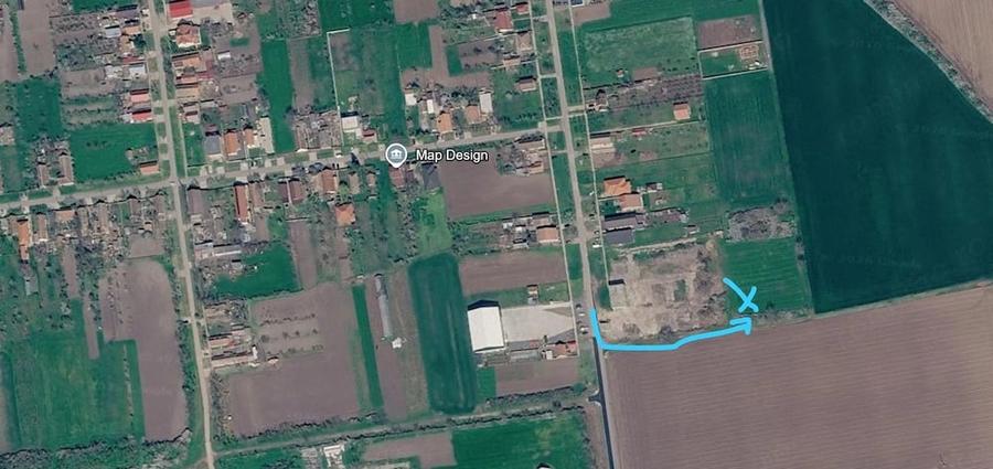 Teren de 1000 mp, în Parța