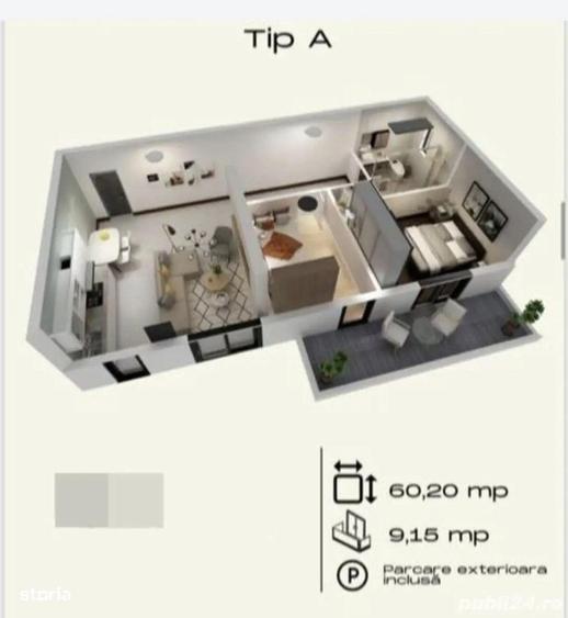 Apartamente 3 camere | Torontalului | centrala proprie+loc de parcare - 1