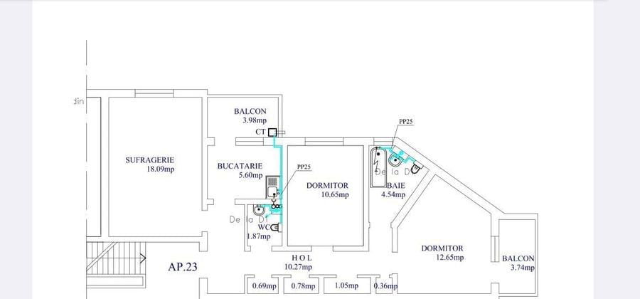 Apartament 3 camere - 1