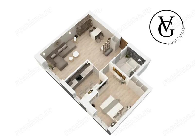 Apartament 2 camere decomandat - finisat -Tomis Tower - 5