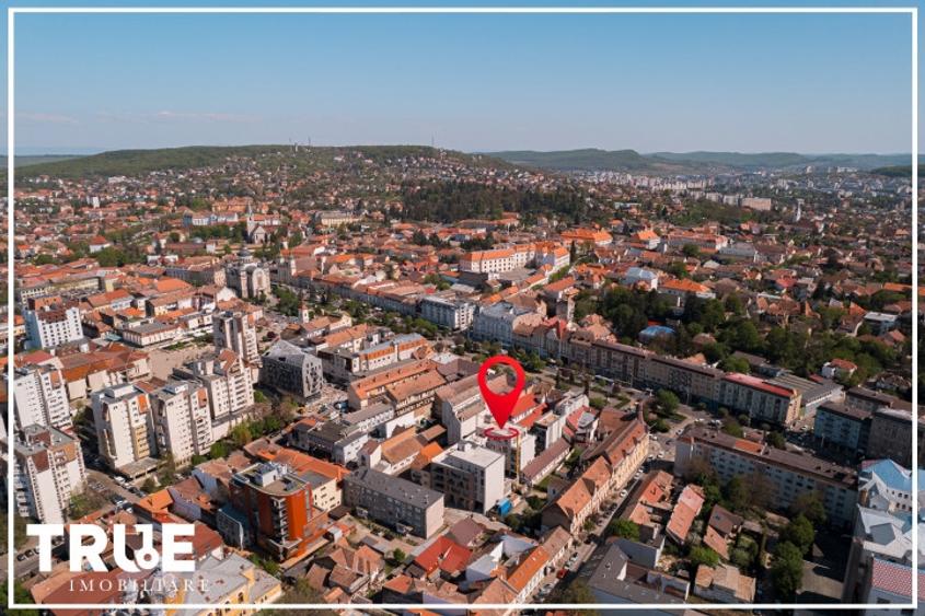 Ap. 2 cam, 57.3m? + 16.2m?, ultracentral, Arossa Center, Tg. Mureș! - 18