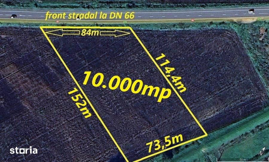 Teren de 10000 mp, în Băcia