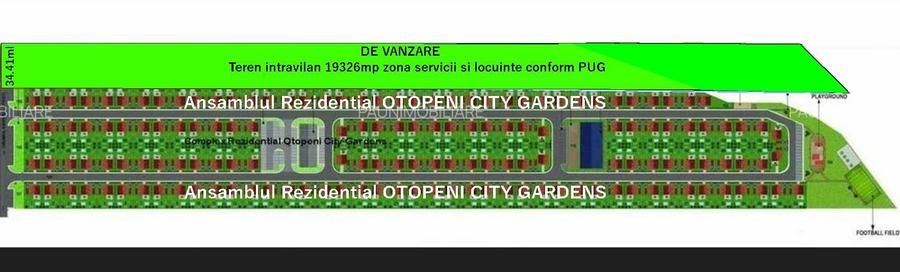 Teren intravilan 19326mp,lipit de Ansamblul Rezidential OTOPENI CITY GARDENS - 2