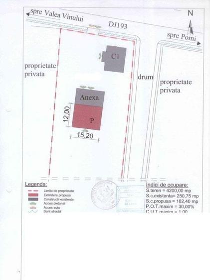 Teren Construcții intravilan de 6223 mp, în Sud