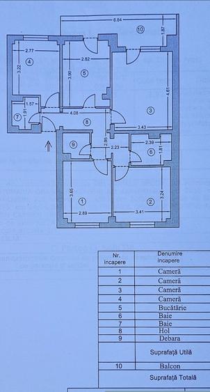 MIOVENI Central Apartament 4 camere cf 1 decomandat 86mp Rate Credit - 3